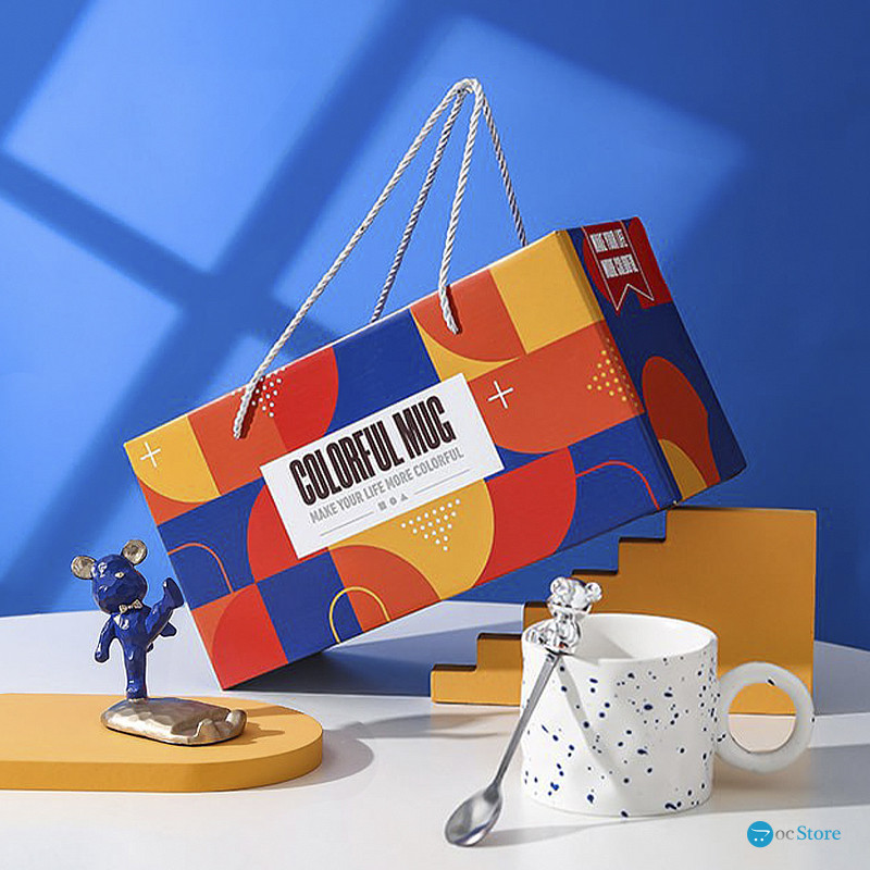 Подарочный кофейный набор Dedbbb чашка ложка подставка для телефона подарочная упаковка White