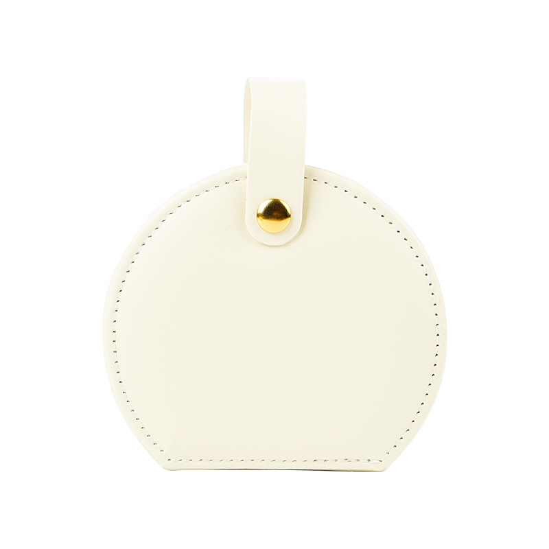 Органайзер сумочка Casegrace SP-01278 для украшений и ювелирных изделий с ручкой 10*9*4,5 см White