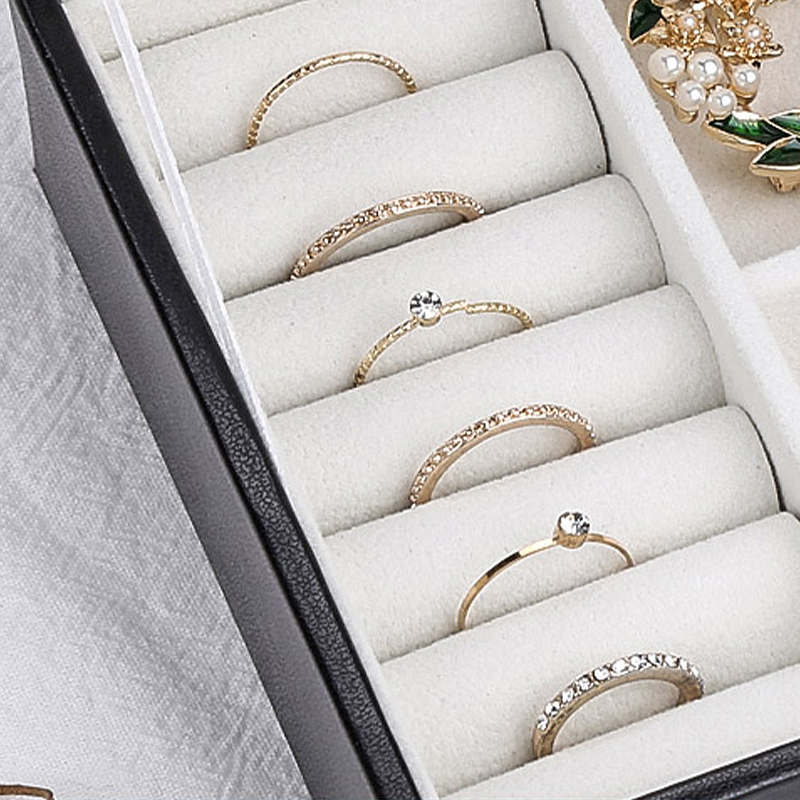 Шкатулка Casegrace SP-01155 для украшений и ювелирных изделий драгоценностей Black