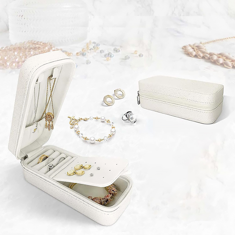 Шкатулка Casegrace SP-01185 для украшений и ювелирных изделий портативная 15*6,5*4,8 см White