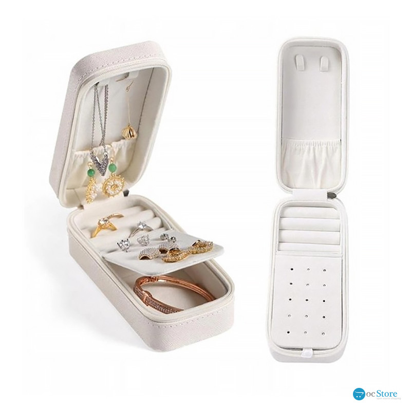Шкатулка Casegrace SP-01185 для украшений и ювелирных изделий портативная 15*6,5*4,8 см White
