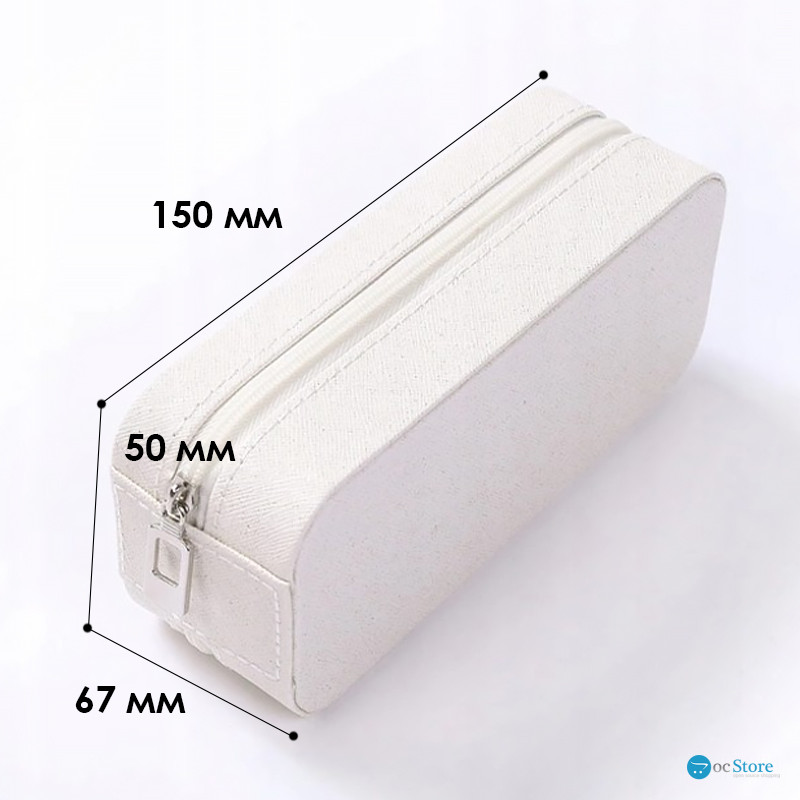 Шкатулка Casegrace SP-01185 для украшений и ювелирных изделий портативная 15*6,5*4,8 см White