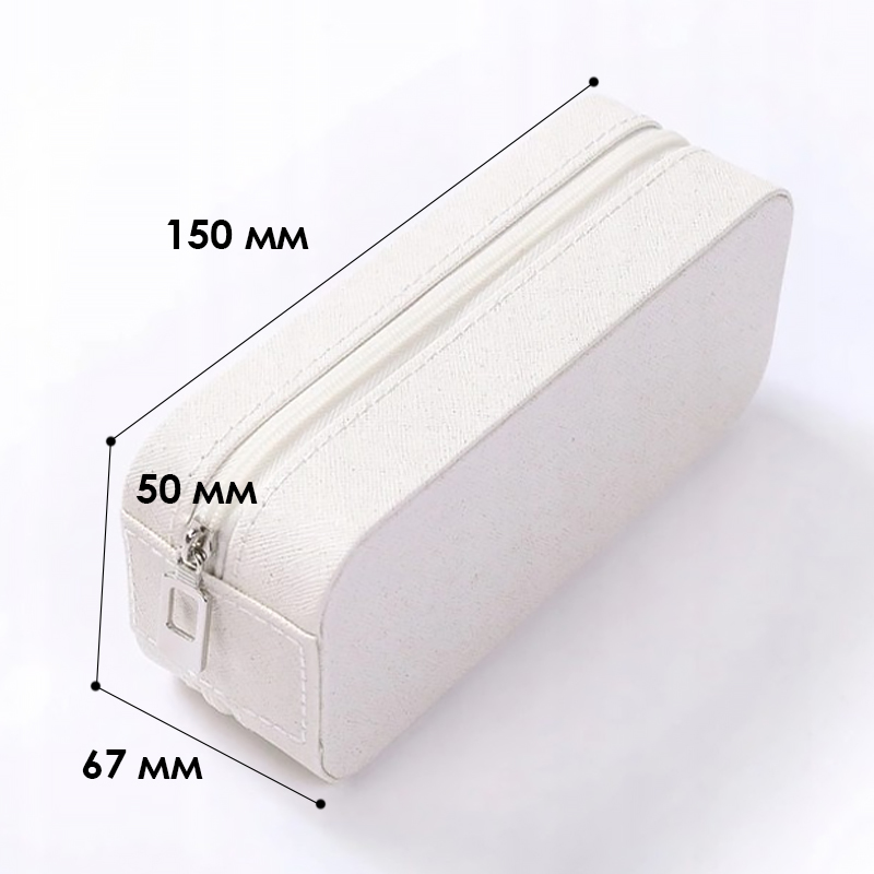 Шкатулка Casegrace SP-01185 для украшений и ювелирных изделий портативная 15*6,5*4,8 см White