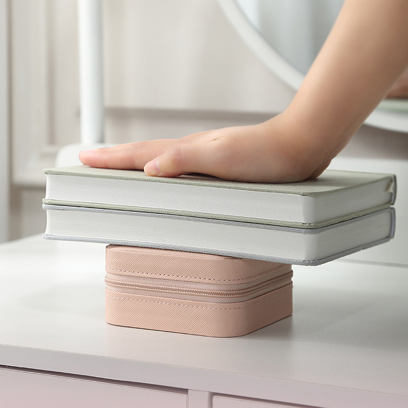 Шкатулка Casegrace SP-01212 для украшений и ювелирных изделий портативная 10*10*5 см Pink