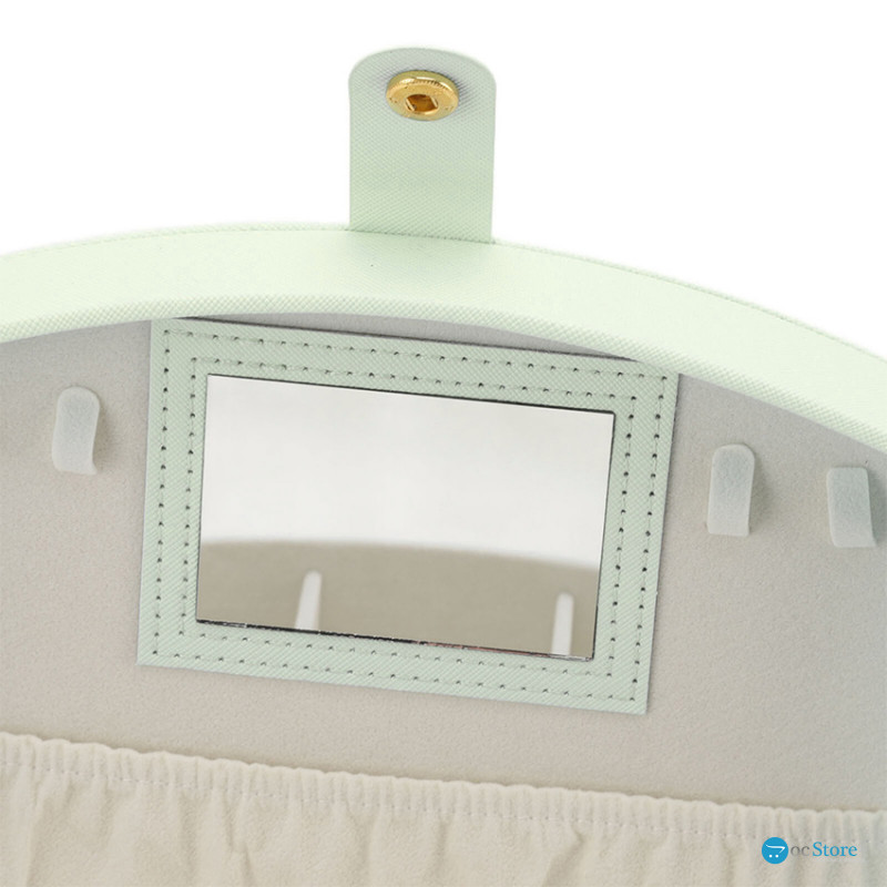 Шкатулка Casegrace SP-01245 для украшений и ювелирных изделий двохуровневая с зеркалом и ручкой 20*15*10 см Tiffany