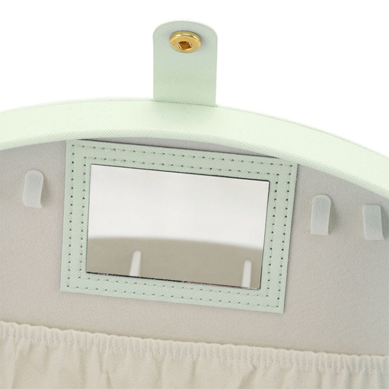 Шкатулка Casegrace SP-01245 для украшений и ювелирных изделий двохуровневая с зеркалом и ручкой 20*15*10 см Tiffany