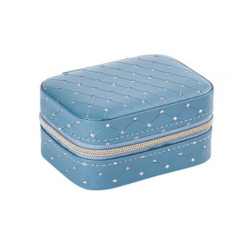 Шкатулка Casegrace SP-01304-B для украшений и ювелирных изделий портативная с молнией Blue