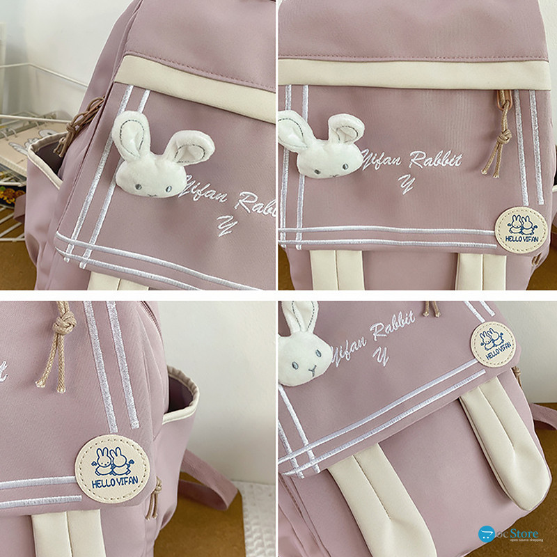 Рюкзак подростковый 21727 Зайка 20L Pink