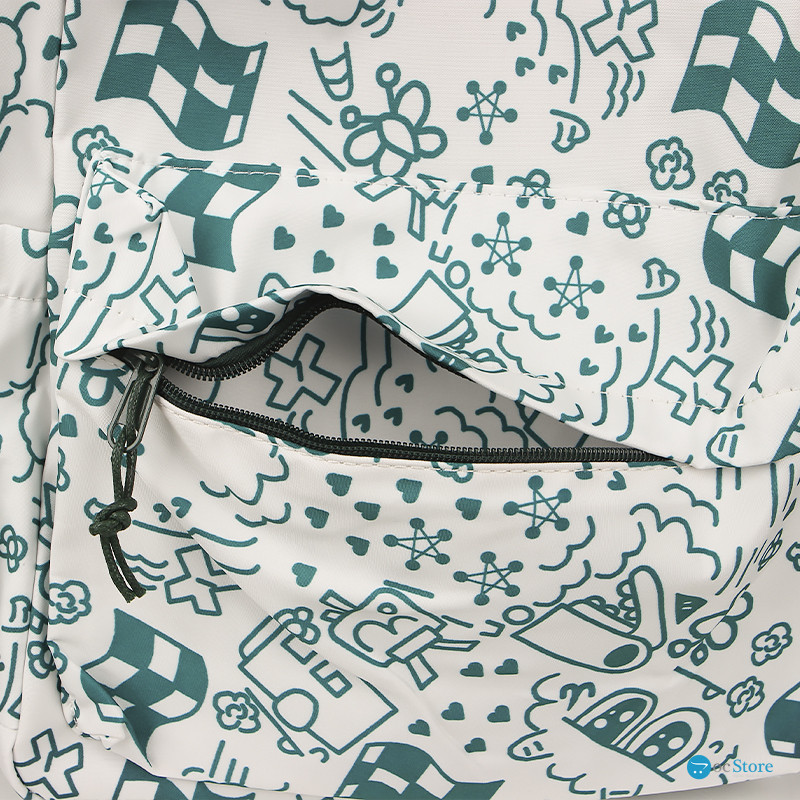 Рюкзак подростковый 5154 с рисунками 20-35 л Green