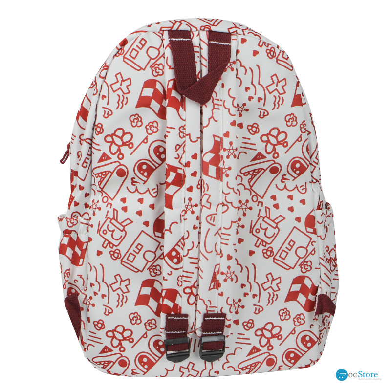 Рюкзак подростковый 5154 с рисунками 20-35 л Red