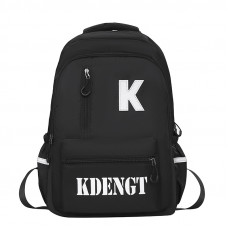 Рюкзак подростковый 5504 для ноутбука 14" водонепроницаемый 2 отделения 20-35 л Black