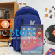 Рюкзак подростковый 5504 для ноутбука 14" водонепроницаемый 2 отделения 20-35 л Blue