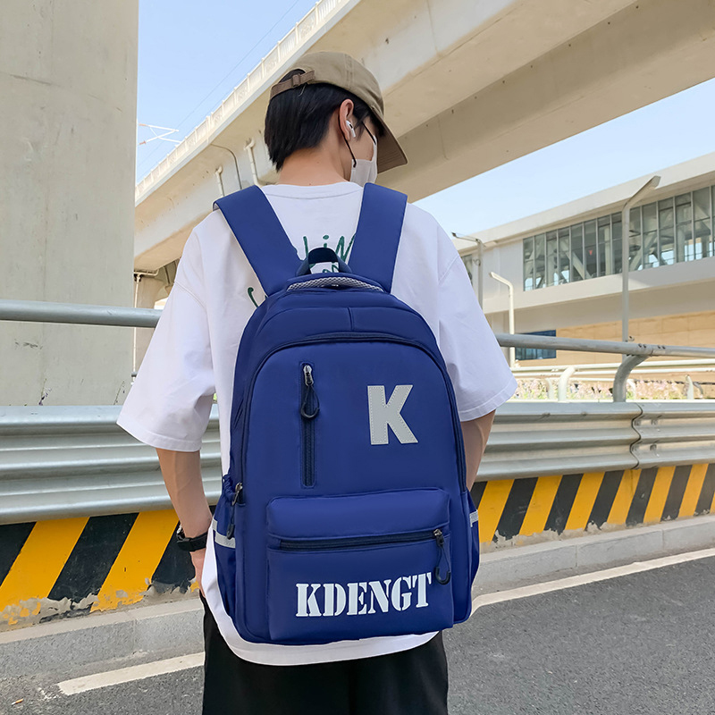 Рюкзак подростковый 5504 для ноутбука 14" водонепроницаемый 2 отделения 20-35 л Blue