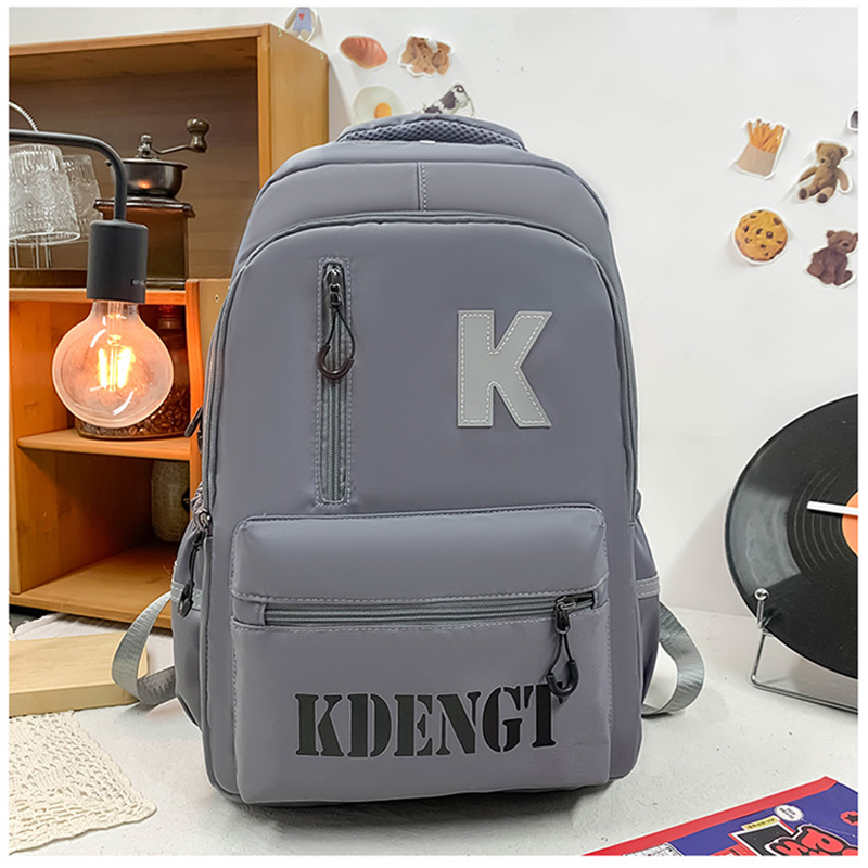 Рюкзак подростковый 5504 для ноутбука 14" водонепроницаемый 2 отделения 20-35 л Gray