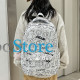 Рюкзак подростковый 601928 с надписями и рисунками 20L White