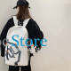 Рюкзак подростковый 901229 с брелком 20-35L школьный White