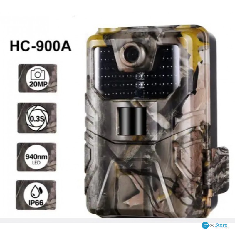 Фотопастка Suntek HC 900A з кутом огляду 120°, нічною зйомкою та датчиком руху для полювання і спостереження.