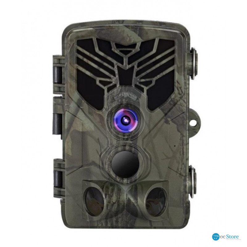 Фотопастка Suntek HC-810A з датчиком руху та нічним зніманням, огляд 120°, дальність 20 м, захист IP65. Камера для охорони території.