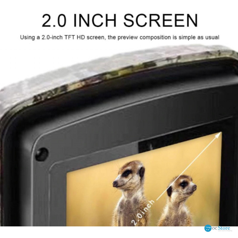 Фотопастка Suntekcam DL-100 (12 Мп, 2" дисплей), захист IP66. Камера з датчиком руху та нічною зйомкою.