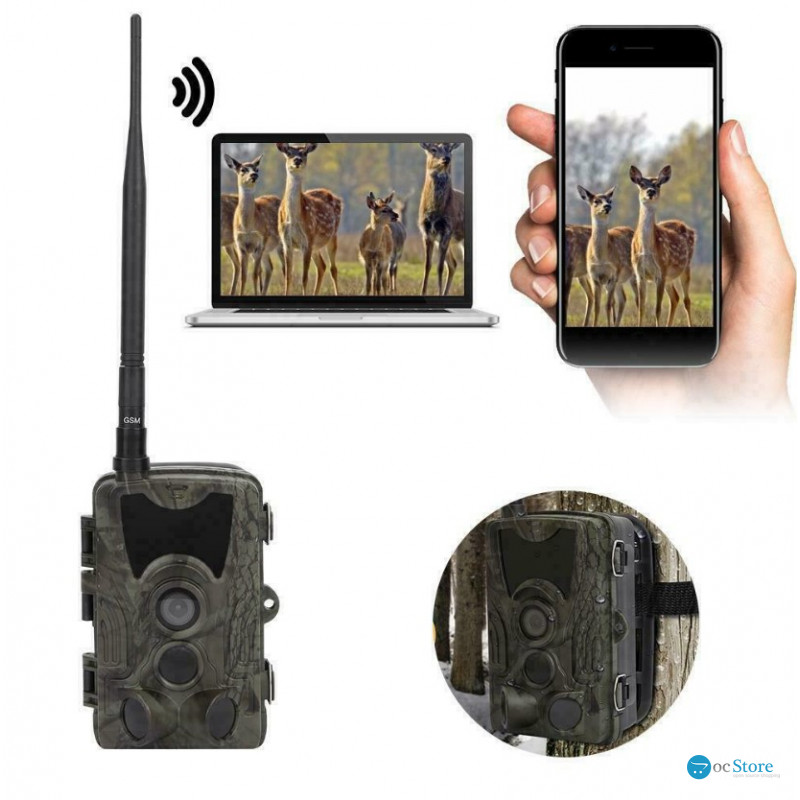 Фотопастка Suntek HC 801M з GSM модулем G2, огляд 120°, нічна зйомка, датчик руху, захист IP65, дальність 25 м.
