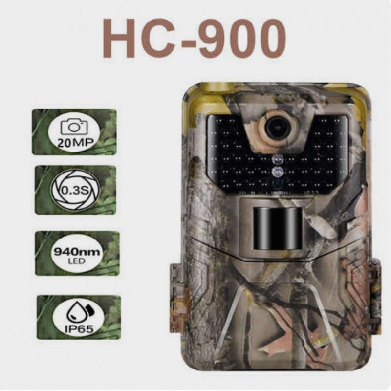 Фотопастка Suntek HC 900M з кутом огляду 120°, GSM модуль G2, нічна зйомка та датчик руху.