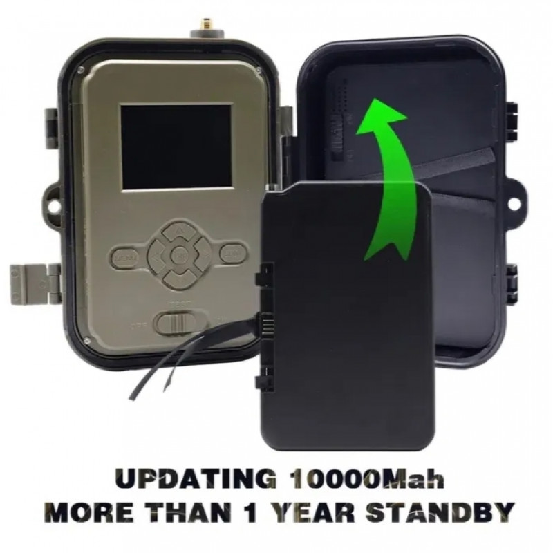 Фотоловушка HC940 LTE PRO з передачею даних, акумулятор 10000mAh, 4G та APP, відео 4K, фото 30MP