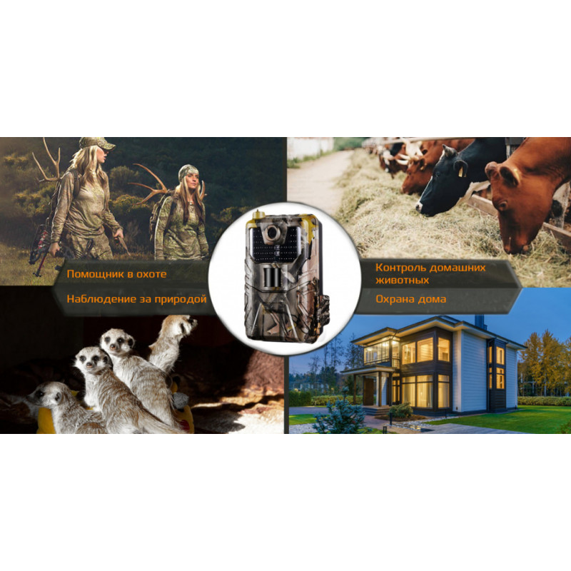 Фотопастка Suntek HC 900M з GSM модулем G2/G3/G4, нічною зйомкою та датчиком руху.