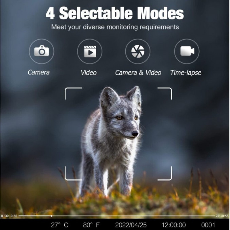 Фотопастка Suntek HC 940M-LI 4K (50 Мп) із потужним акумулятором на 8000 мАг