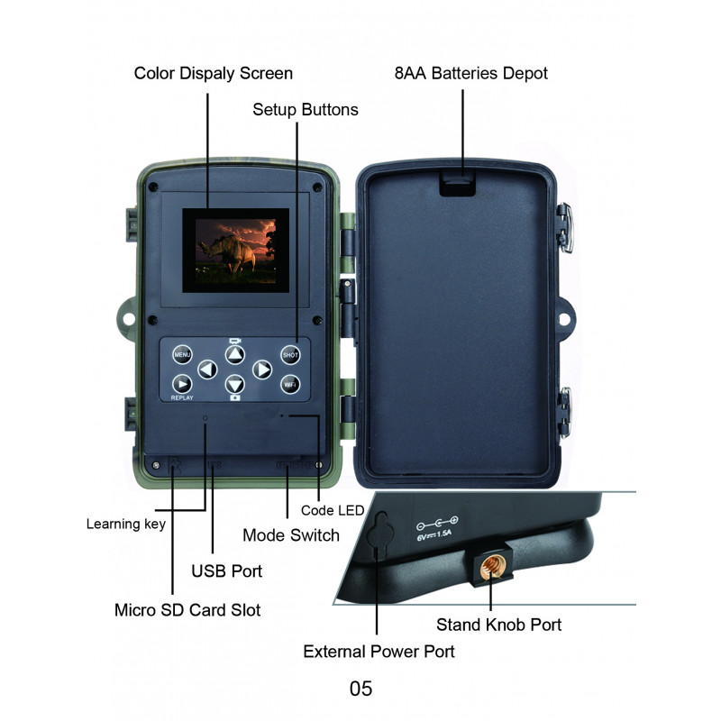 Мисливська фотопастка Suntek WiFi830Pro для спостереження