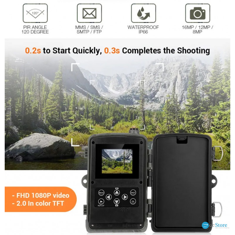Фотопастка Suntek WiFi 801 Pro - Камера для спостереження з WiFi