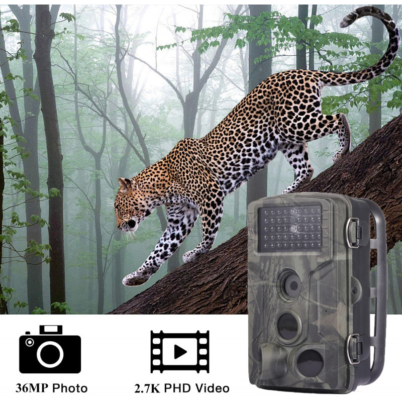 Фотопастка Suntek WiFi802 Plus з дальністю до 20 м, кут огляду 90°, захист IP65.