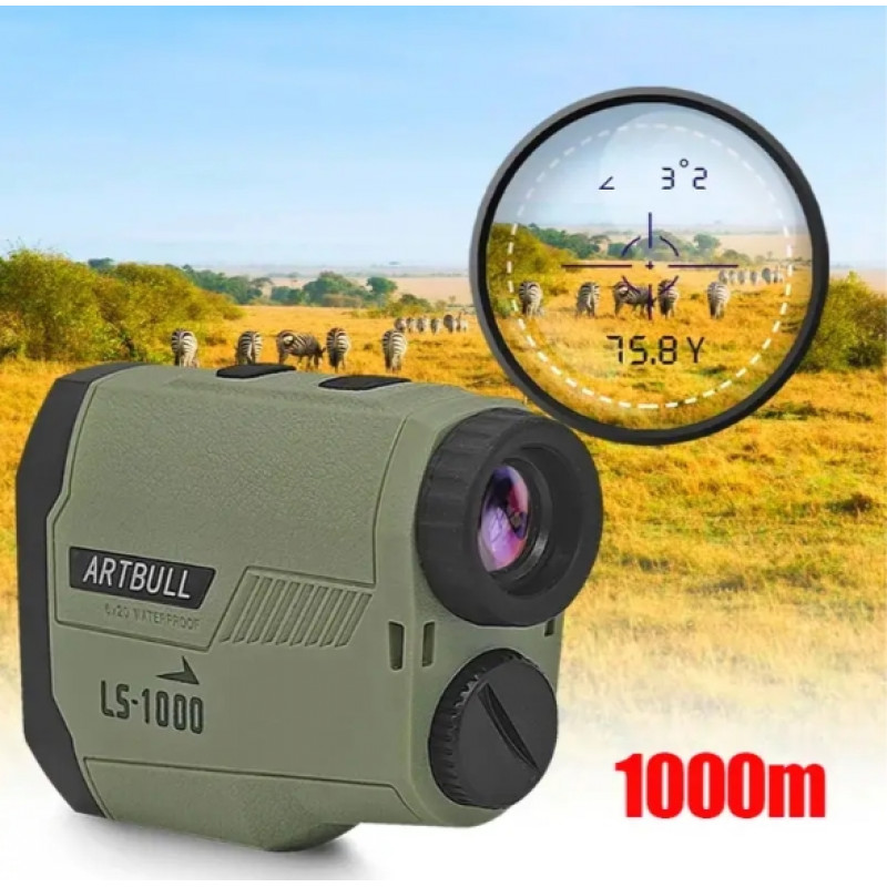 Професійний лазерний дальномер Artbull LS-1000 з вимірюванням кута та дальністю до 1000 метрів