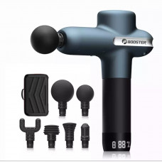 Професійний перкусійний масажер Booster Lightsaber U1 (24v) – синій масажний пістолет для відновлення та релаксації