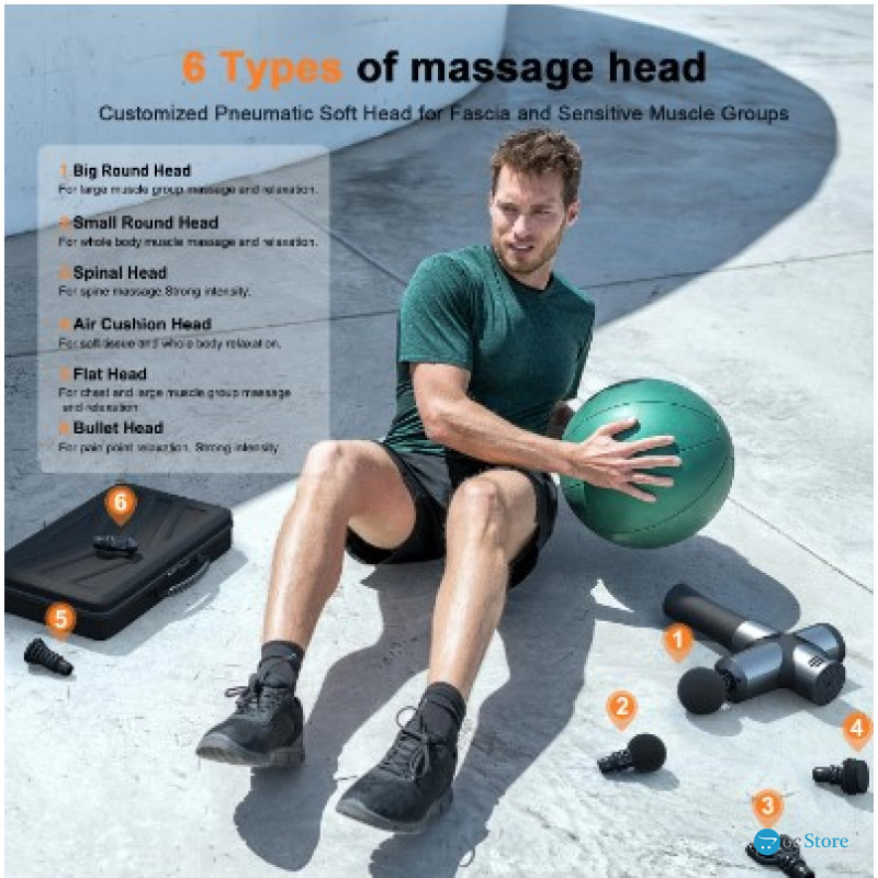 Професійний ударний перкусійний масажер Booster Pro 3 для тіла – для глибокого відновлення та розслаблення