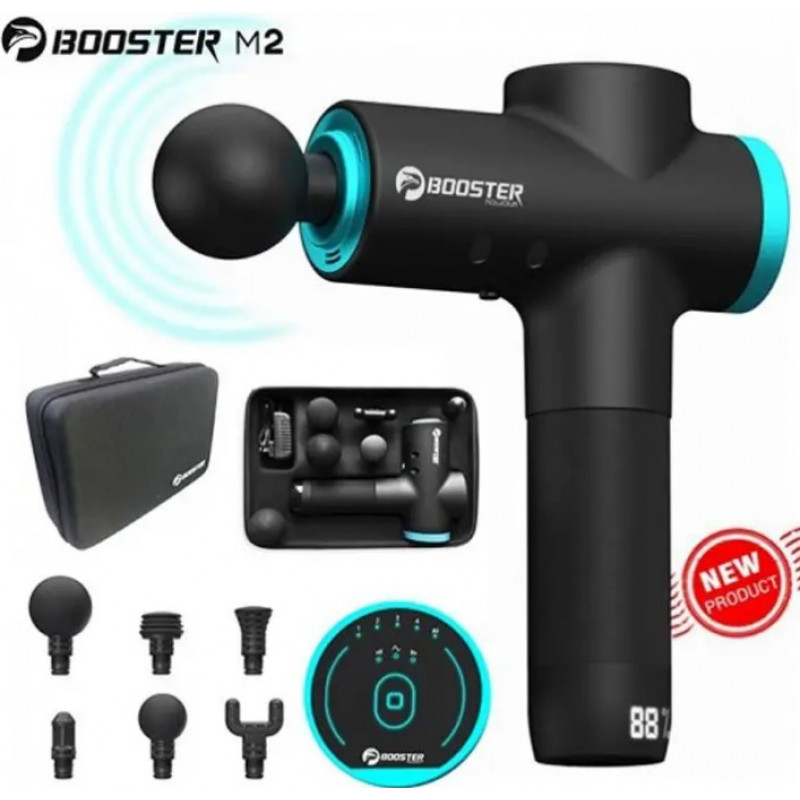 Професійний перкусійний масажер Booster M2-B (24V) для глибокого масажу м'язів