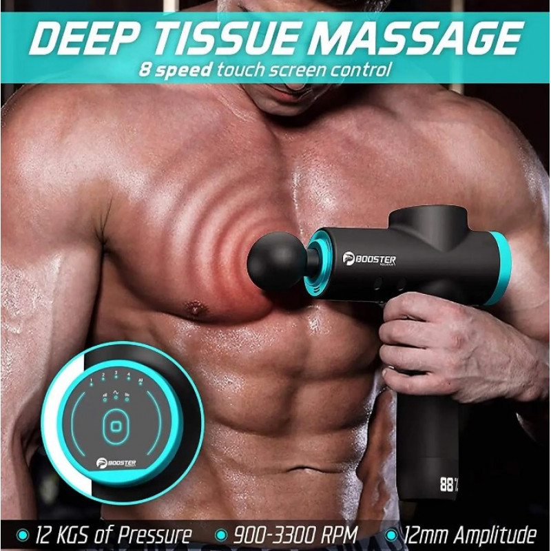 Професійний перкусійний масажер Booster M2-B (24V) для глибокого масажу м'язів