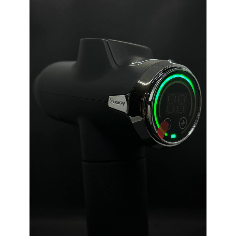 Професійний ударний перкусійний масажер Booster Fusion Black Pro – чорний, для масажу тіла.