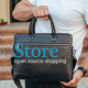Шкіряна чоловіча ділова сумка 38x29x8, папка портфель для роботи  Tiding Bag 30987 чорна