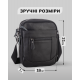 Чоловіча барсетка 18х21х7, сумка шкіряна планшетка через плече Tiding Bag SK N5386 чорна