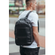 Чоловічий рюкзак для ноутбука та документів 28х42х18, сумка на спину з натуральної шкіри Tiding Bag B2-37342A