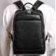 Чоловічий рюкзак шкіряний міський для ноутбука 28х40х14, сумка на спину для студента Tiding Bag , чорна