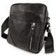 Чоловіча шкіряна сумка через плече 18х21х7, барсетка для документів Tiding Bag M38-10131A чорна