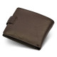 Шкіряне чоловіче портмоне на кнопці ST Leather ST104 Коричневе