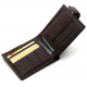 Шкіряне чоловіче портмоне на кнопці ST Leather ST104 Коричневе