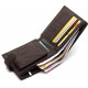 Шкіряне чоловіче портмоне на кнопці ST Leather ST104 Коричневе