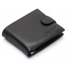 Чорне шкіряне чоловіче портмоне із затискачем для грошей Marco Coverna MC-2006H-1