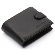 Чорне чоловіче портмоне з натуральної шкіри із візитницею Marco Coverna MC-2057-1