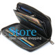 Чорний гаманець-клатч на блискавці з блоком під картки із натуральної шкіри Marco Coverna MCJP-5901A
