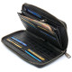Чорний гаманець-клатч на блискавці з блоком під картки із натуральної шкіри Marco Coverna MCJP-5901A