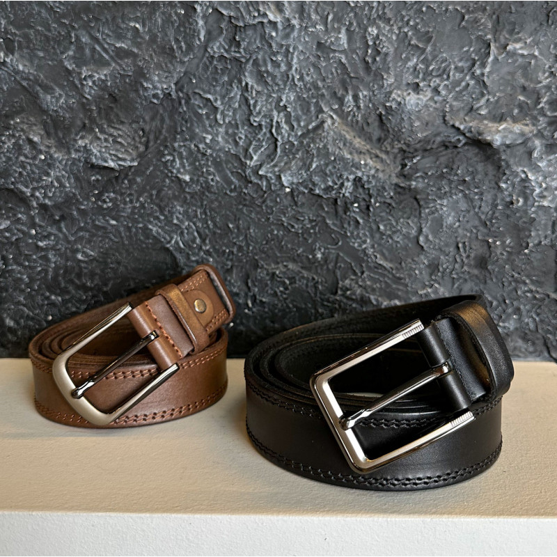 Чоловічий шкіряний ремінь